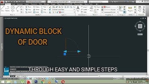 AUTOCAD DYNAMIC DOOR BLOCK | USED LINEAR PARAMETERS | STRETCH AND SCALE ACTIONS