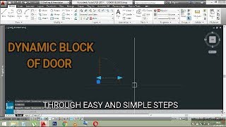 AUTOCAD DYNAMIC DOOR BLOCK | USED LINEAR PARAMETERS | STRETCH AND SCALE ACTIONS