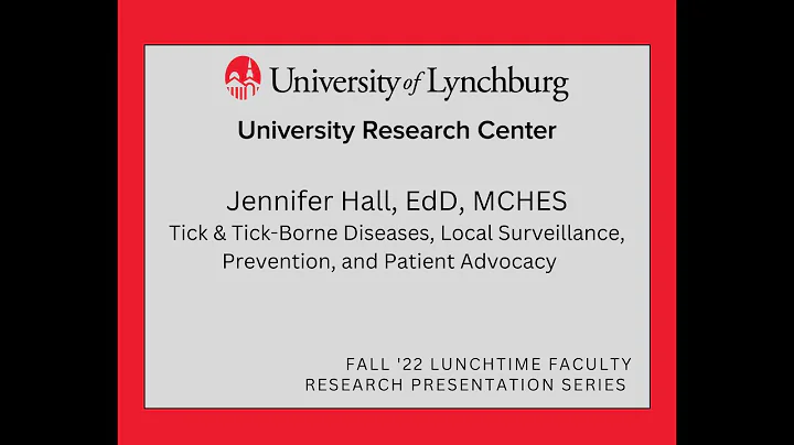 Dr. Hall, Ticks & Tick-borne Diseases. Research Center at the University of Lynchburg