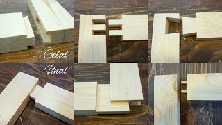 Wooden joints / Wood joints techniques Part 1 / Woodworking joinery / Wood joining methods