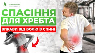 картинка: СПАСІННЯ ДЛЯ ХРЕБТА - вправи, які врятують вашу спину І Кінезітерапія