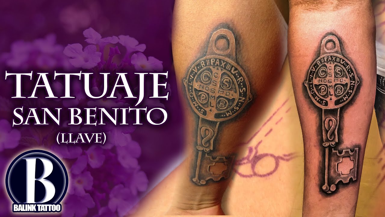 La llave de San Benito (tatuaje) - Balink tattoo Mx - YouTube