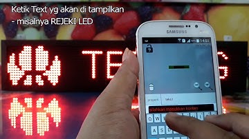 Tutorial Setting Running text dengan Kontroller TF S6UWO