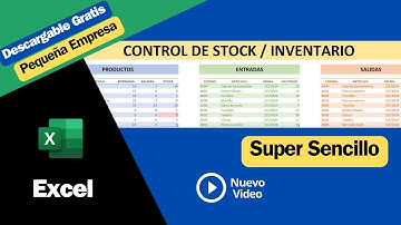 Como Hacer un SISTEMA de INVENTARIO de entradas salidas y control de stock en EXCEL📦