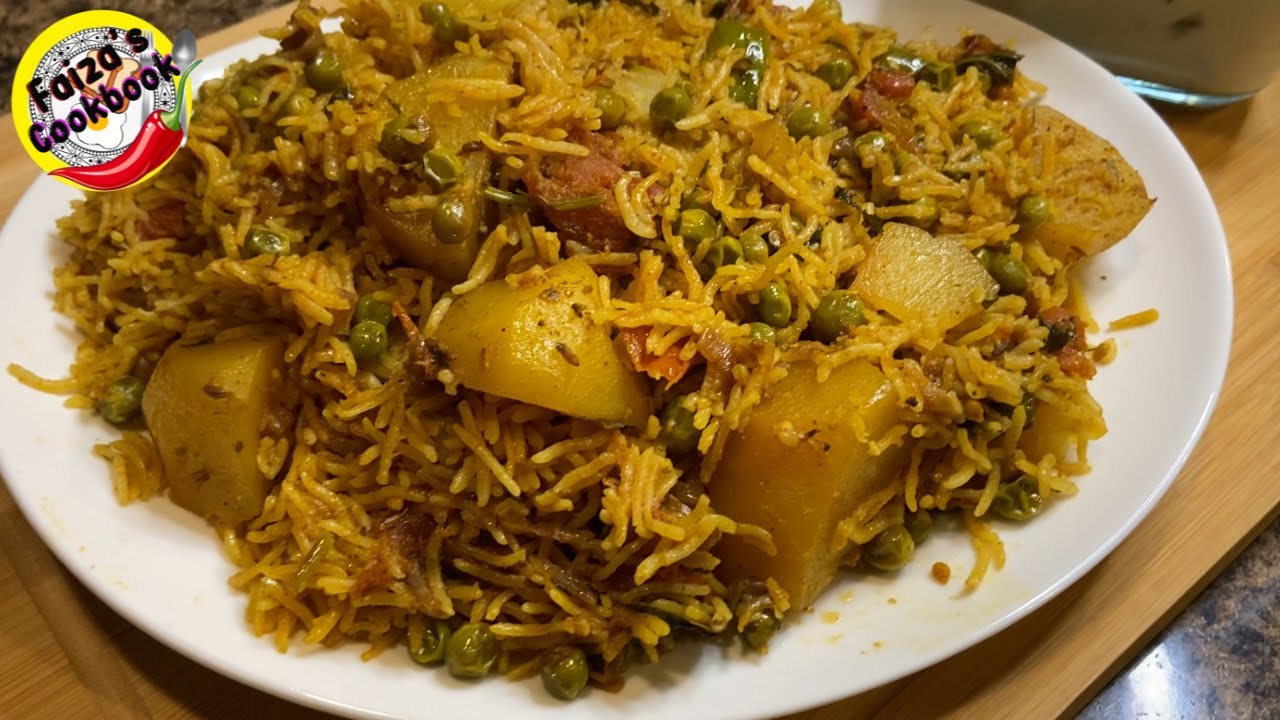 MASALEDAAR MATAR PULAO MATAR PULAO RECIPE SPICY PEA AND POTATOES