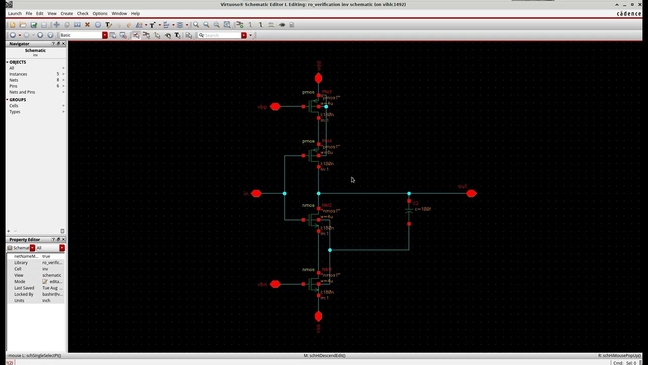 Design of a IC Thyristor-based ring oscillator in Cadence - MisCircuitos.com