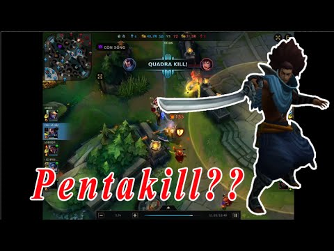 Pentakill yasuo - liên minh huyền thoại tốc chiến