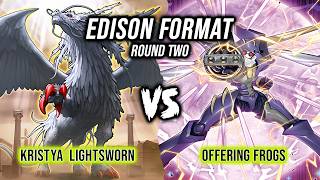 Yu-Gi-Oh! Edison Format Round 2: Kristyasworn Vs Offering Frogs