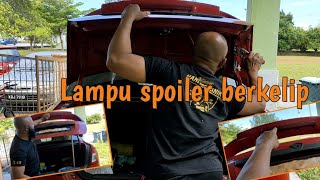 Lampu brek spoiler berkelip | SAGA BLM. Spoiler Brake Lights Flashing | SAGA BLM.