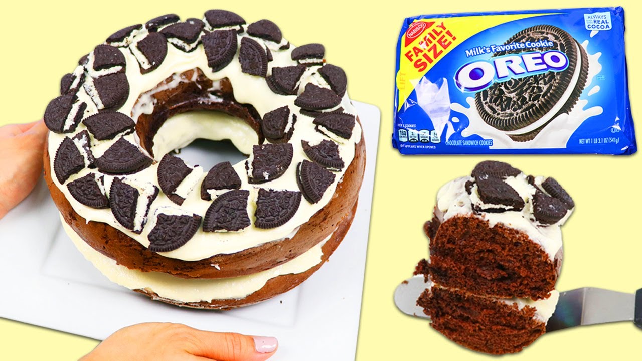 How to Make a Delicious Giant Oreo Donut Cake!