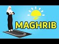How to pray Maghrib for woman (beginners) - with Subtitle