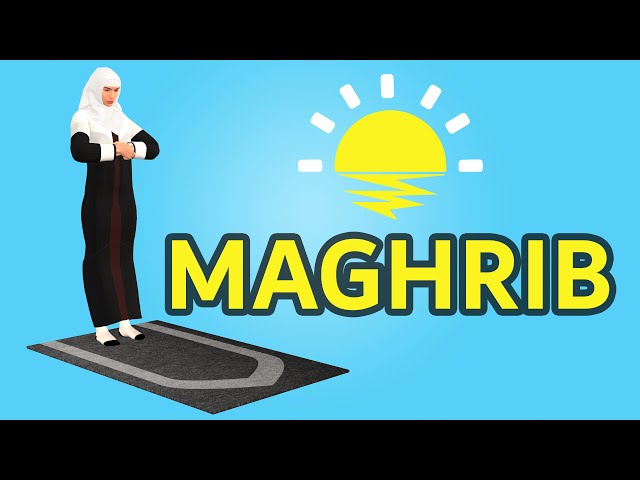 How to pray Maghrib for woman (beginners) - with Subtitle class=