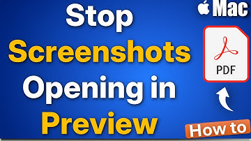 Voorkom dat schermafbeeldingen worden geopend in Voorvertoning op Mac