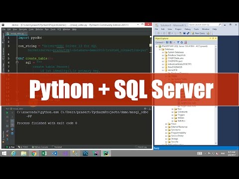 วีดีโอ: Python เชื่อมต่อกับฐานข้อมูล MS SQL อย่างไร