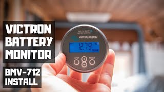 HOW to INSTALL Victron BMV712 smart battery monitor in DIY CAMPERvan. More van electrical setup!!