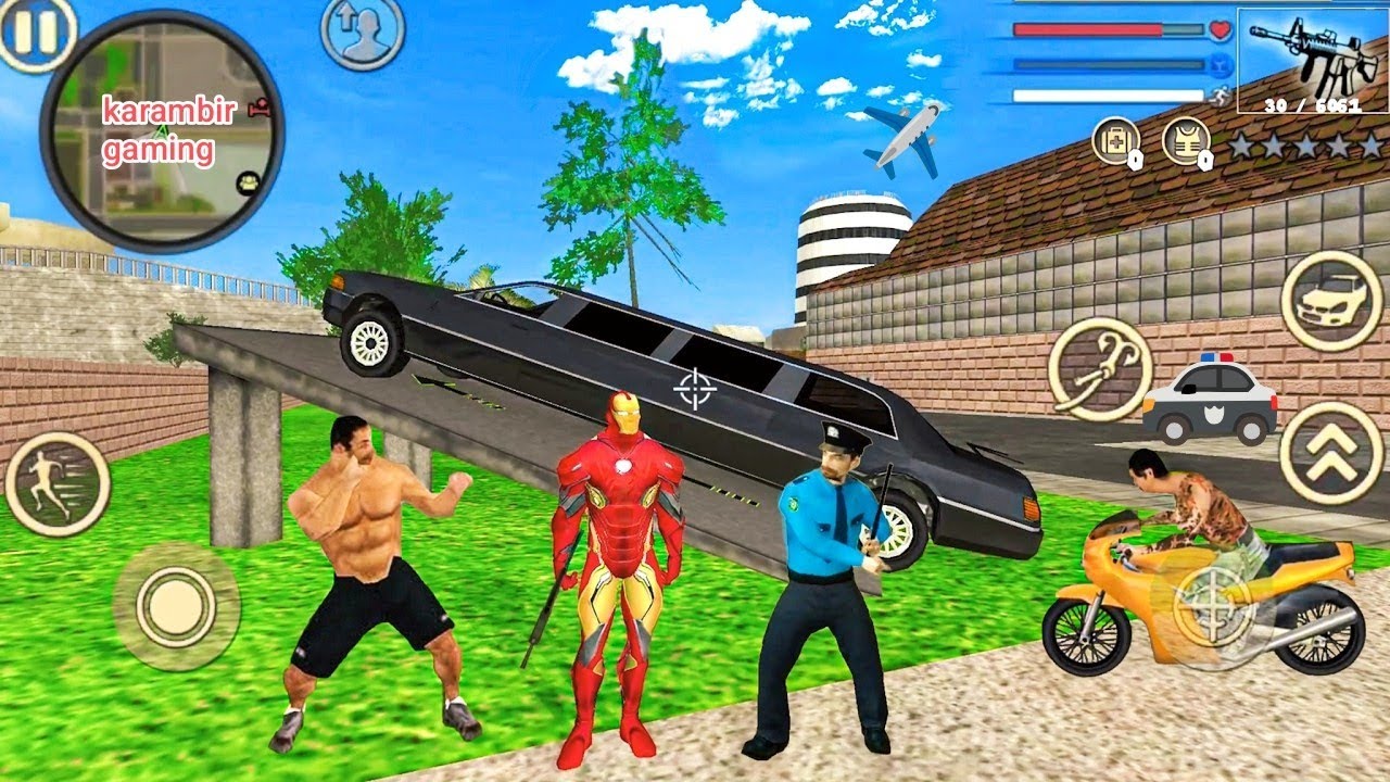 Iron Rope Hero Vice Town City - Fun at NY City - Android Gameplay - YouTube