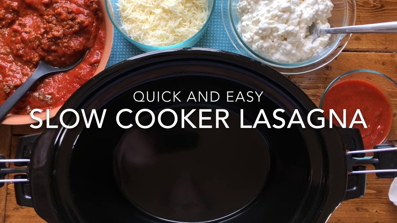 Slow Cooker Lasagna With No Boil Noodles With Video