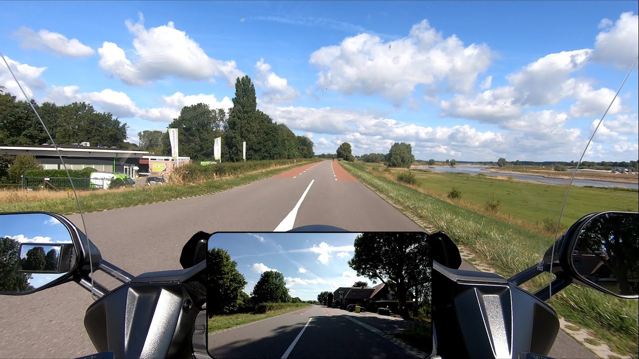 Motor Video FJR1300AE River IJssel from Deventer to Veessen part 1