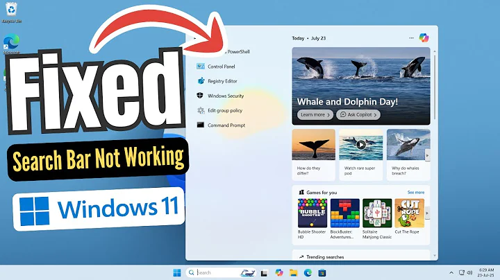 How To Fix Windows 11 Search Bar Not Working ( 2025 ) - Step by Step