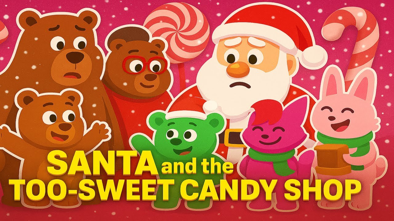 Santa and the Too-Sweet Candy Shop | Funny Christmas Cartoon for Kids