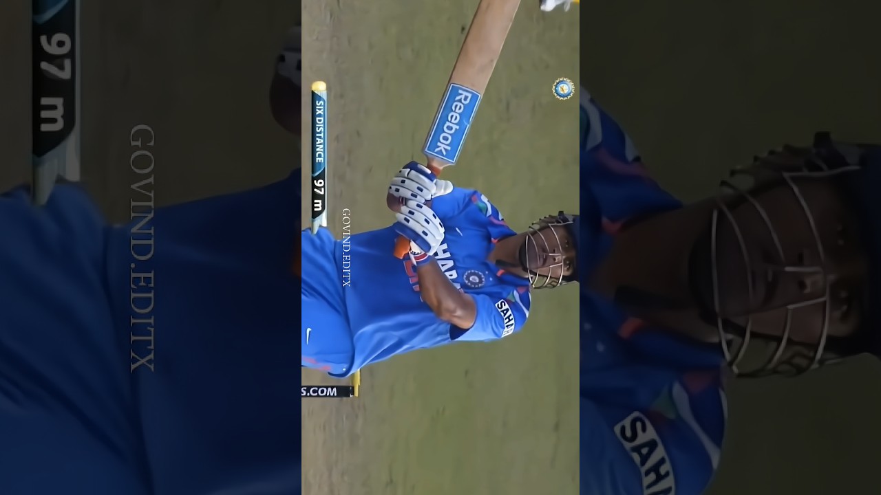 M.S Dhoni Helicopter Shot 🦁💥 