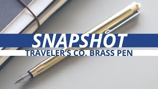 Snapshot: Traveler's Company Brass Fountain Pen