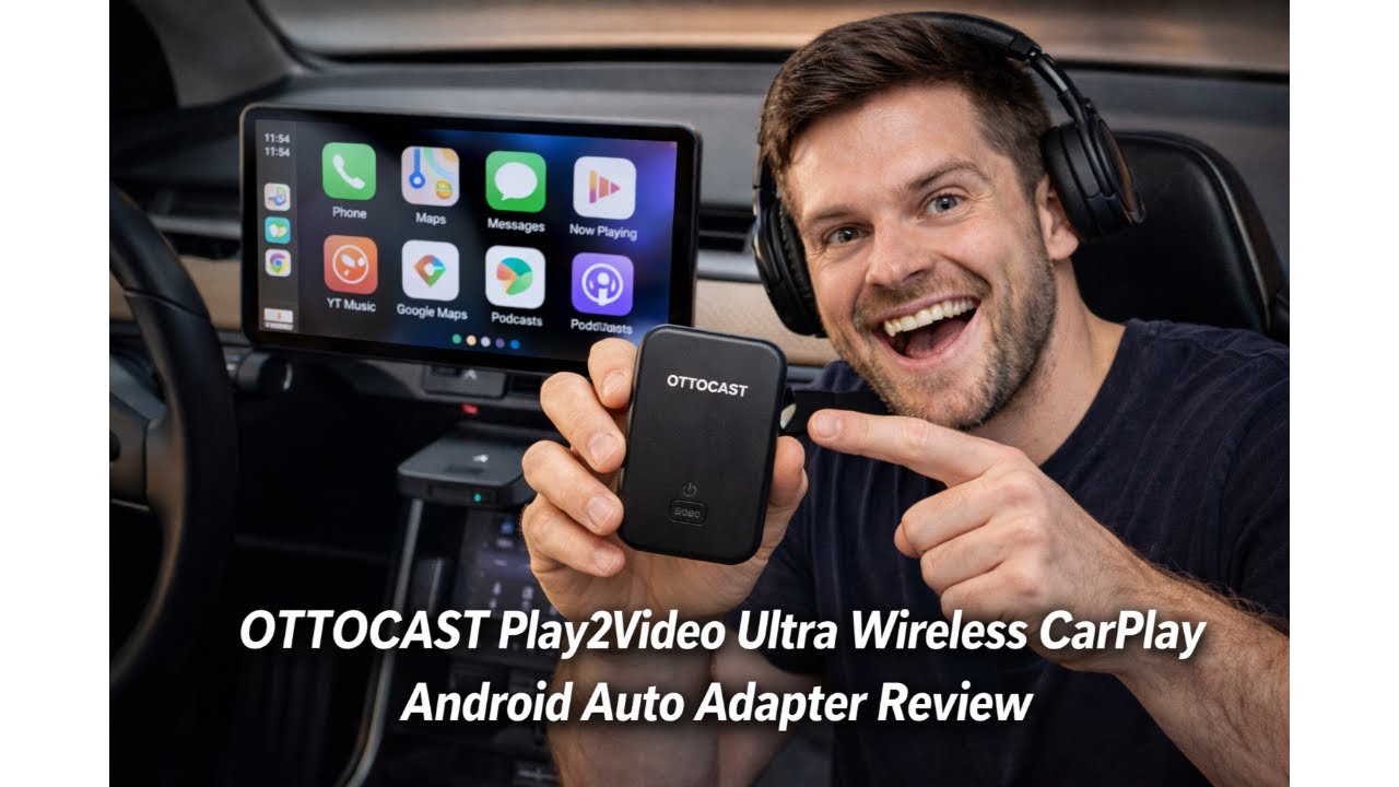 🚗 Обзор беспроводного адаптера OTTOCAST Play2Video Ultra для CarPlay – стоит ли обновлять Android...