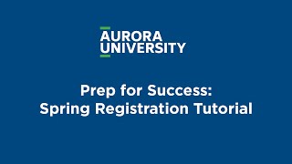 Prep for Success: Spring Registration Tutorial