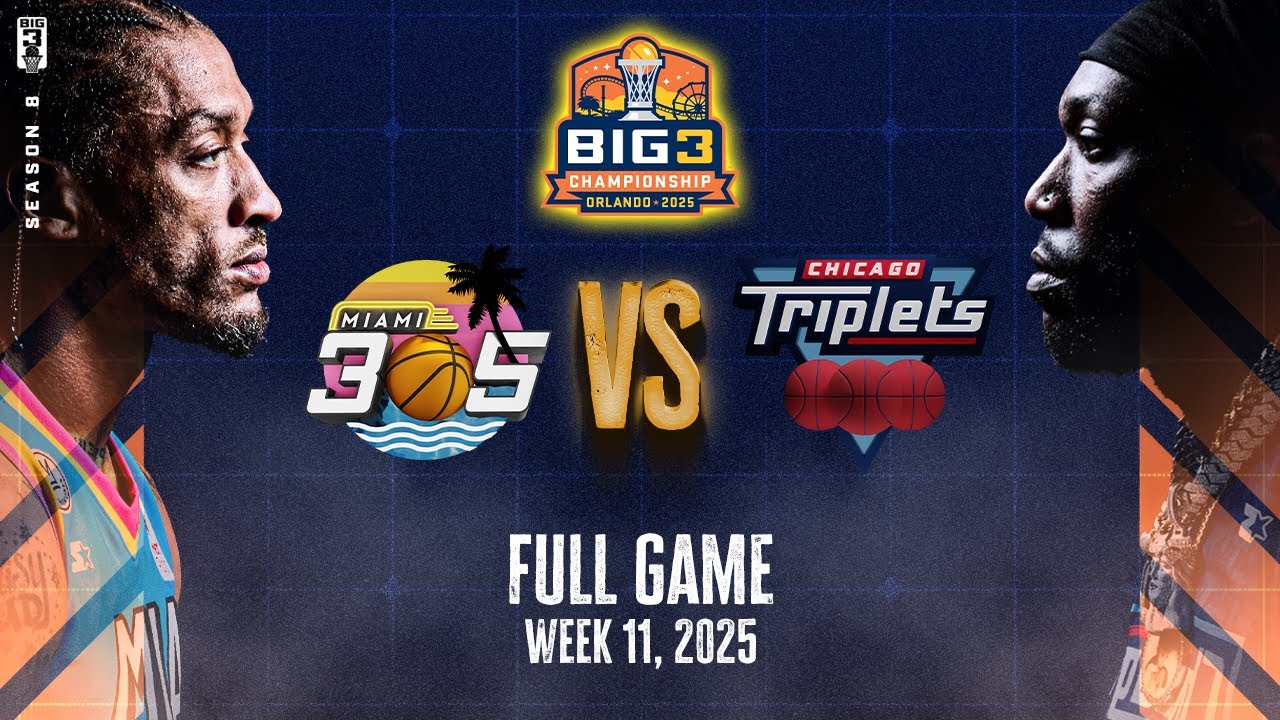 2025 BIG3 Championship | Miami 305 vs. Chicago Triplets