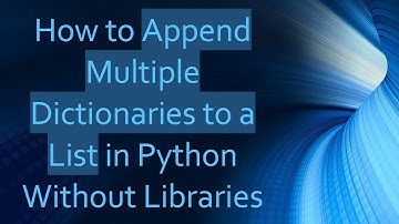 How to Append Multiple Dictionaries to a List in Python Without Libraries