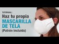 Coser Mascarilla de Tela paso a paso - Patrón / molde incluido - Tutorial costura tapabocas-barbijo