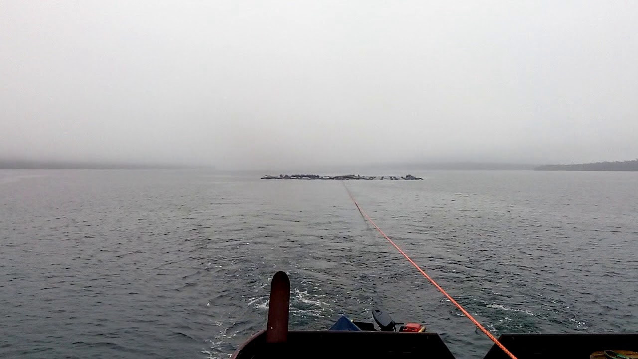 En remolque desde isla fresia