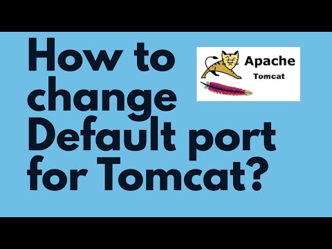 How to change default port in Tomcat | Tomcat 9 Default port change | Default port 8080 change