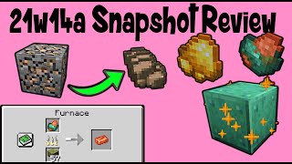 New Raw Ore Items! 1.17 Minecraft Cave Update (21w14a Review)