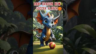 Baby Dragon New Soccer Player ||English 3D Cartoon AI Animatied Story 2025#cartoon #trending#story