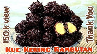 Kue Kering Rambutan | Cara Membuat Kue Kering Rambutan | Rambutan Cookies | Choco Balls Cookies