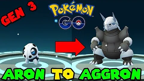 What level does Aron evolve into Aggron?