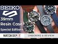 New 39mm seiko 5 special edition resin case collection  unboxing  quick look