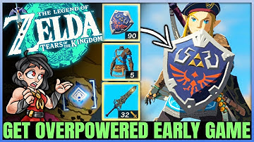 How to Get OP Hylian Shield, Best Armor Set & Best Weapon Early & Fast - Tears of the Kingdom!