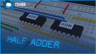 Tutorial HALF ADDER in CRUMB Circuit Simulator
