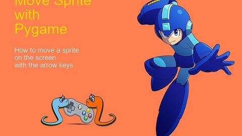 Pygame 3: move a sprite!