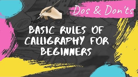 Basic rules of Calligraphy for beginners | Learn Calligraphy & Hand Lettering | Pencil Calligraphy