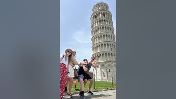 Leaning Tower of Pisa: What *Not* to do as tourists! 🤔 #Italy #TravelTips #travel #mime