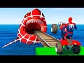 SPIDER-MAN against TUNG TUNG TUNG SAHUR on Motorcycle in RAINBOW SPIDERS BRIDGE | GTA MULTIVERSE