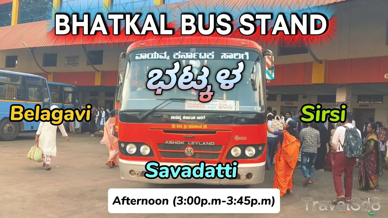 Bhatkal Bus Stand....bhatkal vlog..