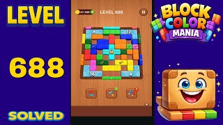 Block Color Mania – Level 688 | Fast & Clean Solution