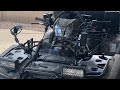 Kemimoto ATV Gun Mount install and review , Honda Foreman 520 , Bow Arrow and Shovel holder