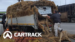 Cartrack recovers bakkie hidden under hay bundles screenshot 1