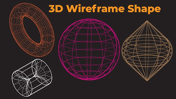 3D Wireframe Shapes in Adobe Illustrator
