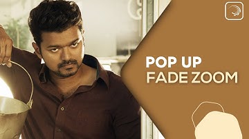 Pop Up Fade Zoom Transition🔥 Alight Motion Tutorial | EditoPhobia